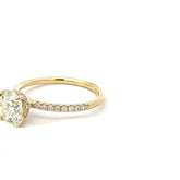 14k Yellow Gold 1.31 VVS2 Round Center Diamond /.25ct G SI1 Round Diamond Engagement Ring Size 6.5 Certified By Gia# 2239226928